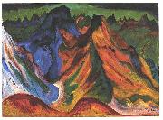 Ernst Ludwig Kirchner The mountain Sweden oil painting artist